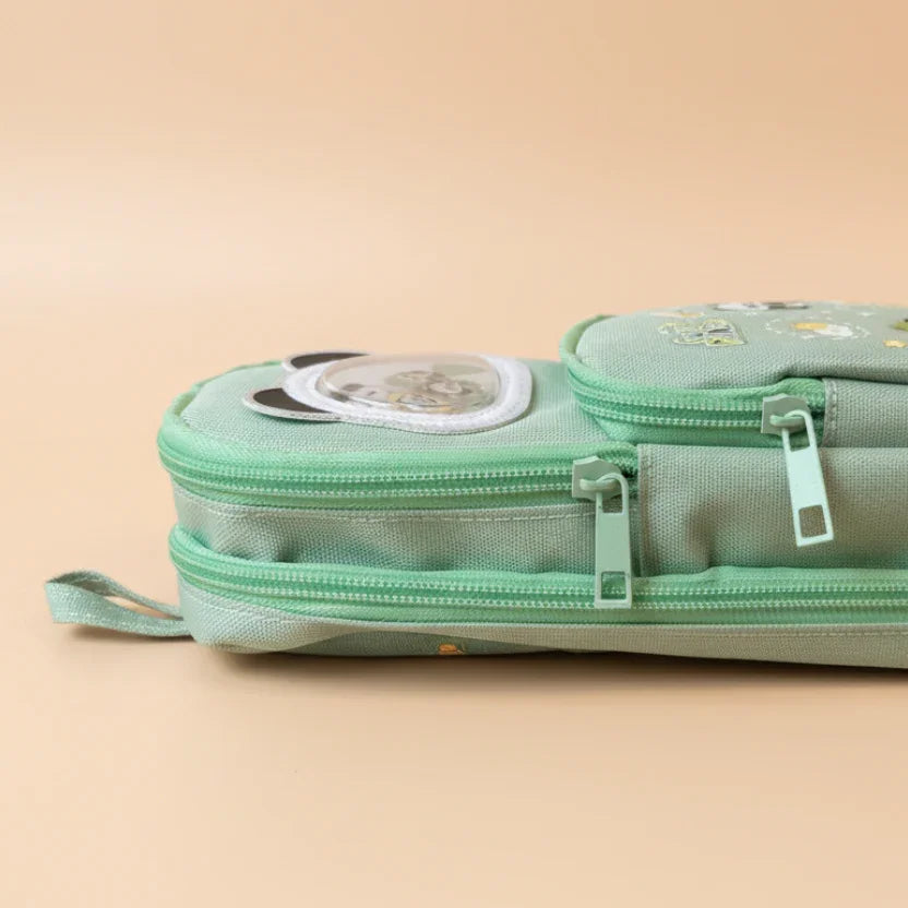 Cute Panda Pouch - Green