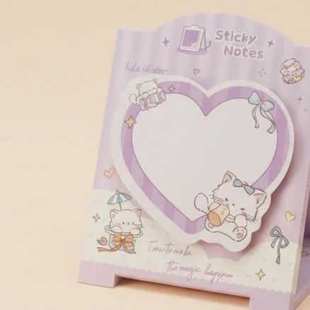 Milu Memo Sticky Notes Heart