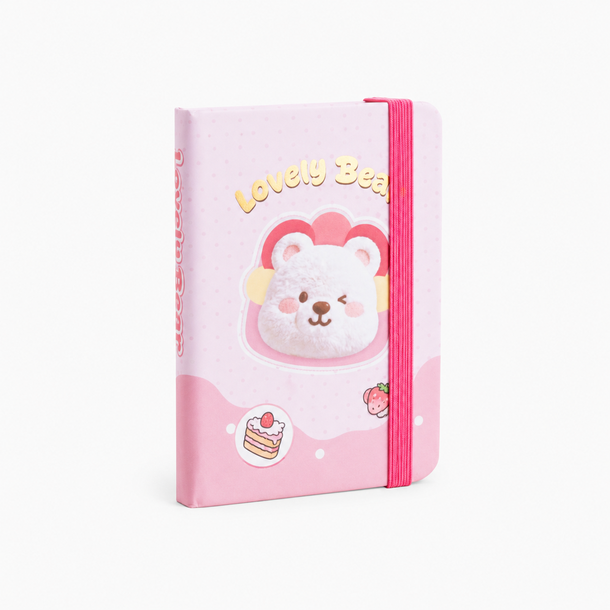 Lovelly Bear Mini Journal - Pink