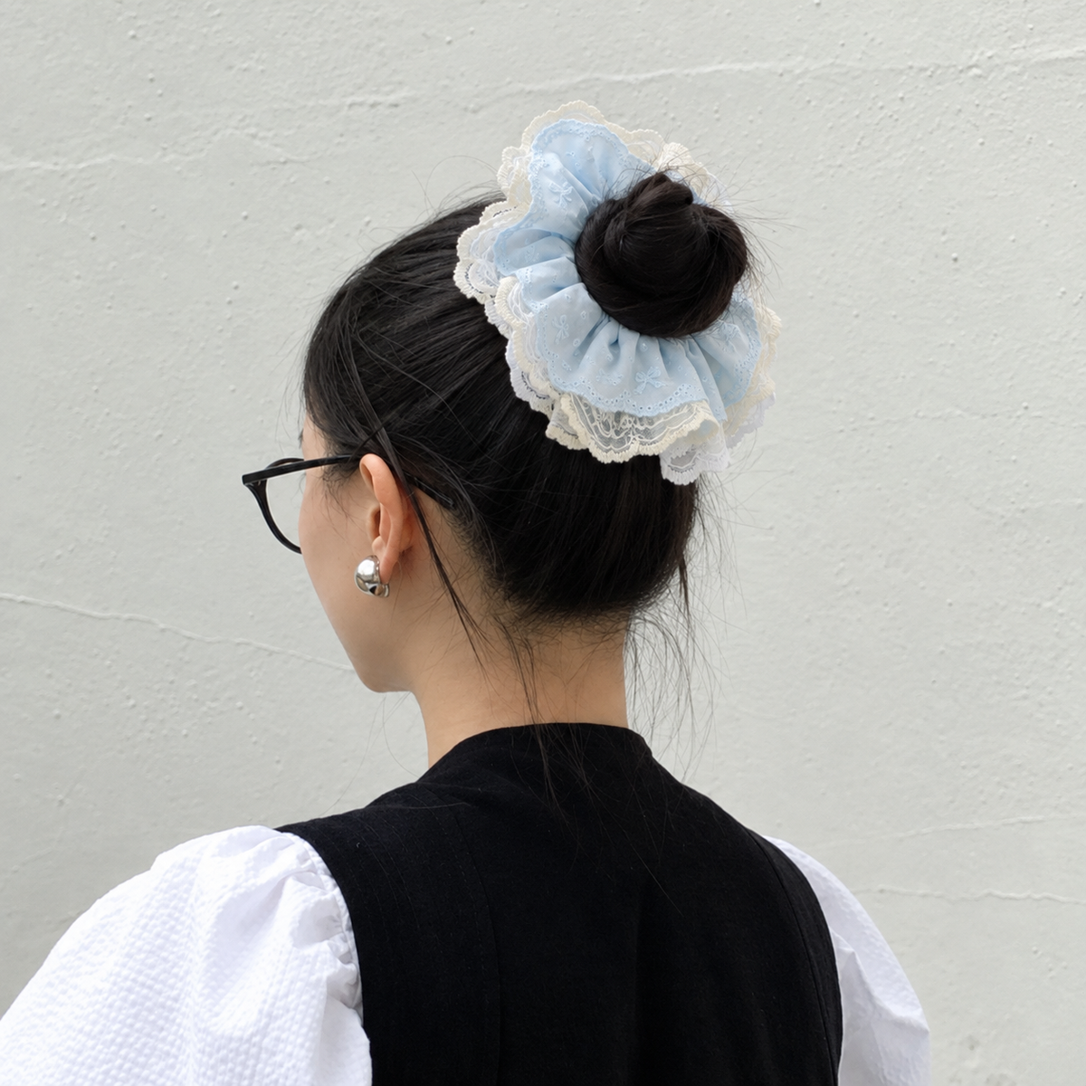 Bluebell Frill Scrunchie