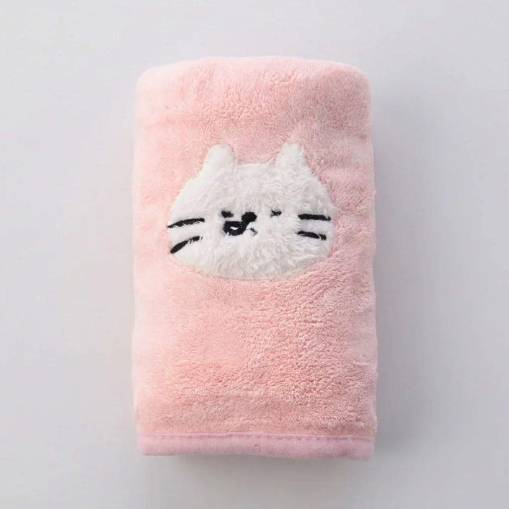 Puff Pals Hand Towel Pink