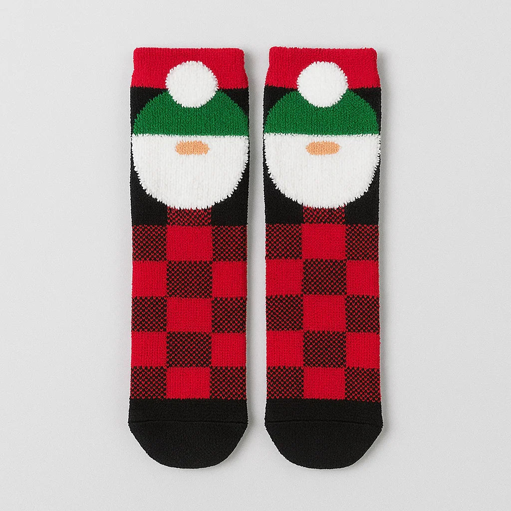 Santa Checkered Socks
