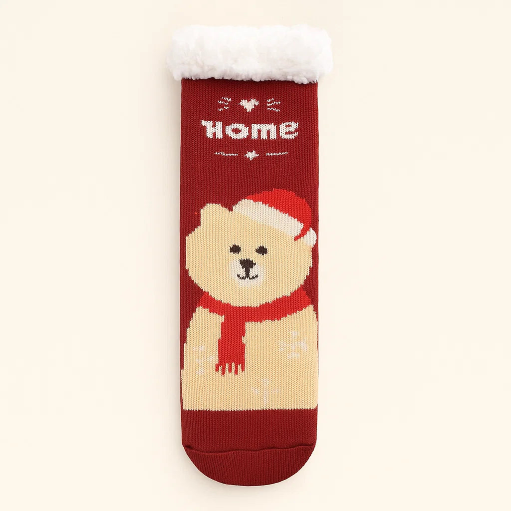 Santa Bear Socks