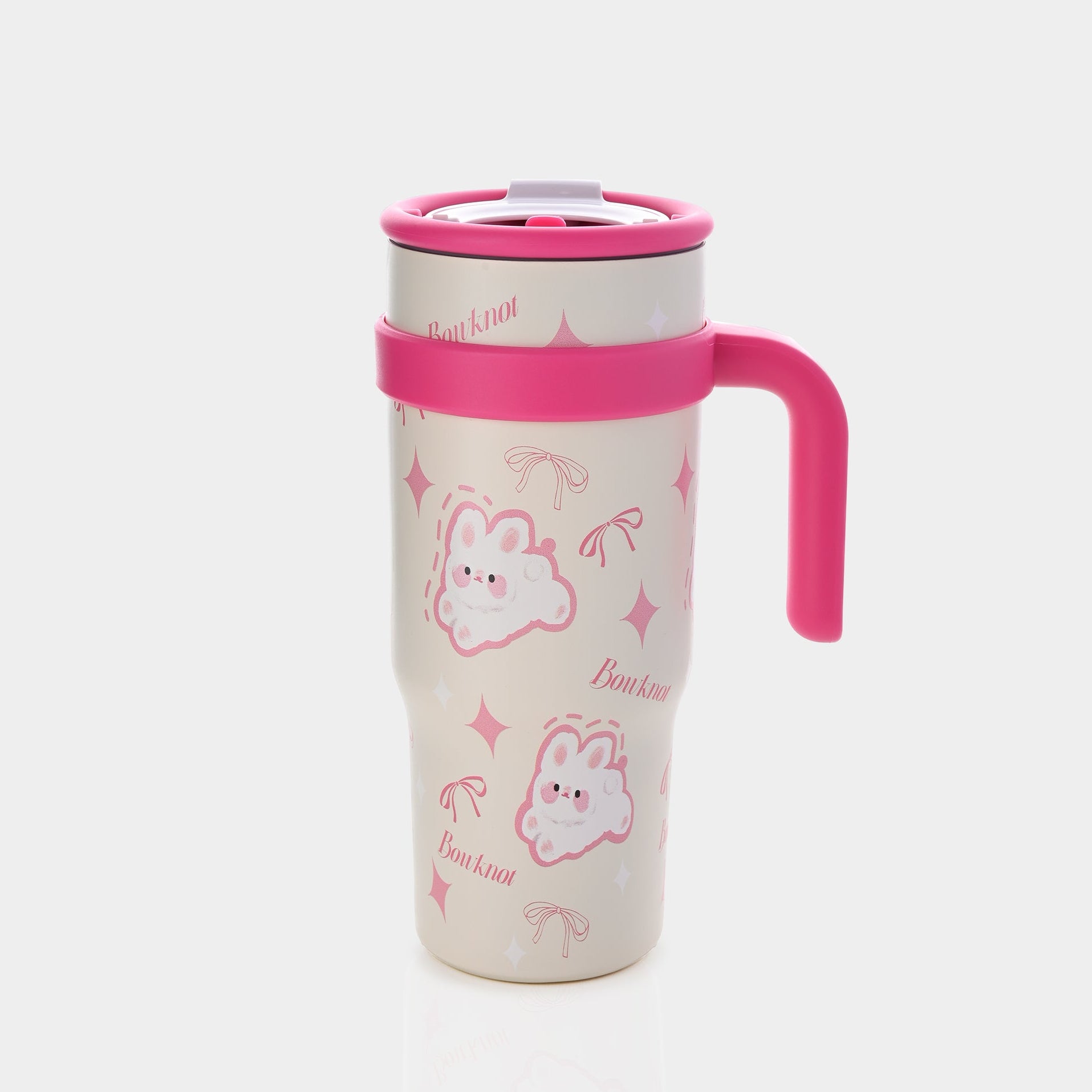Pink Bunny Stainless Steel Tumbler