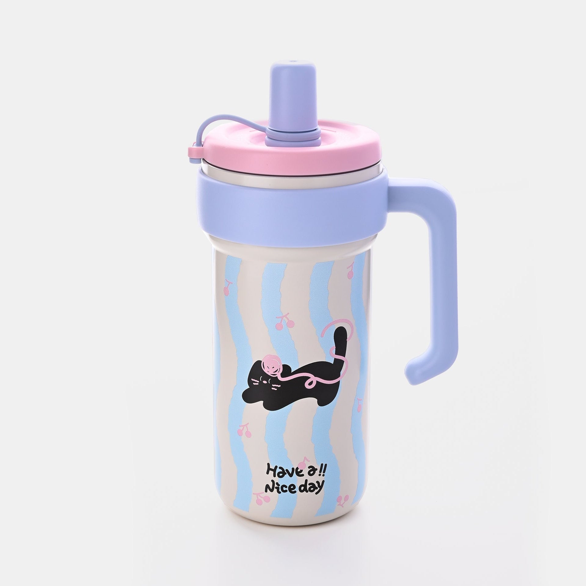 Black Cat blue Stainless steel tumblers