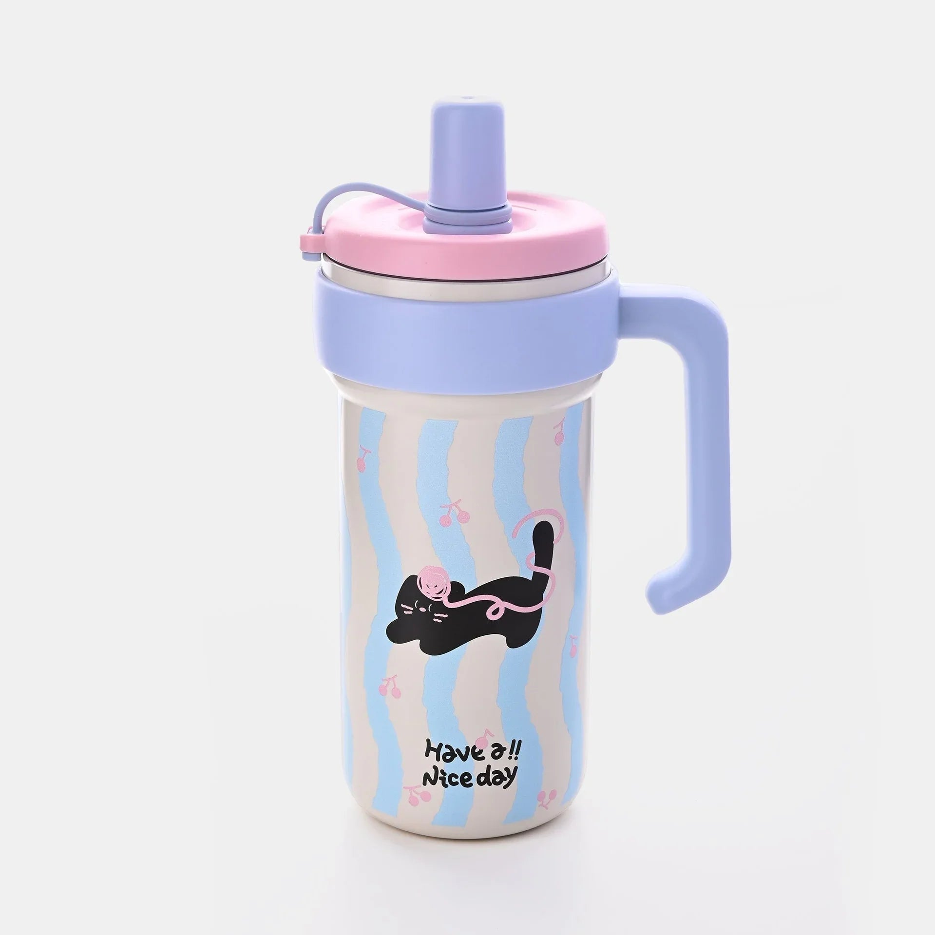Black Cat blue Stainless steel tumblers