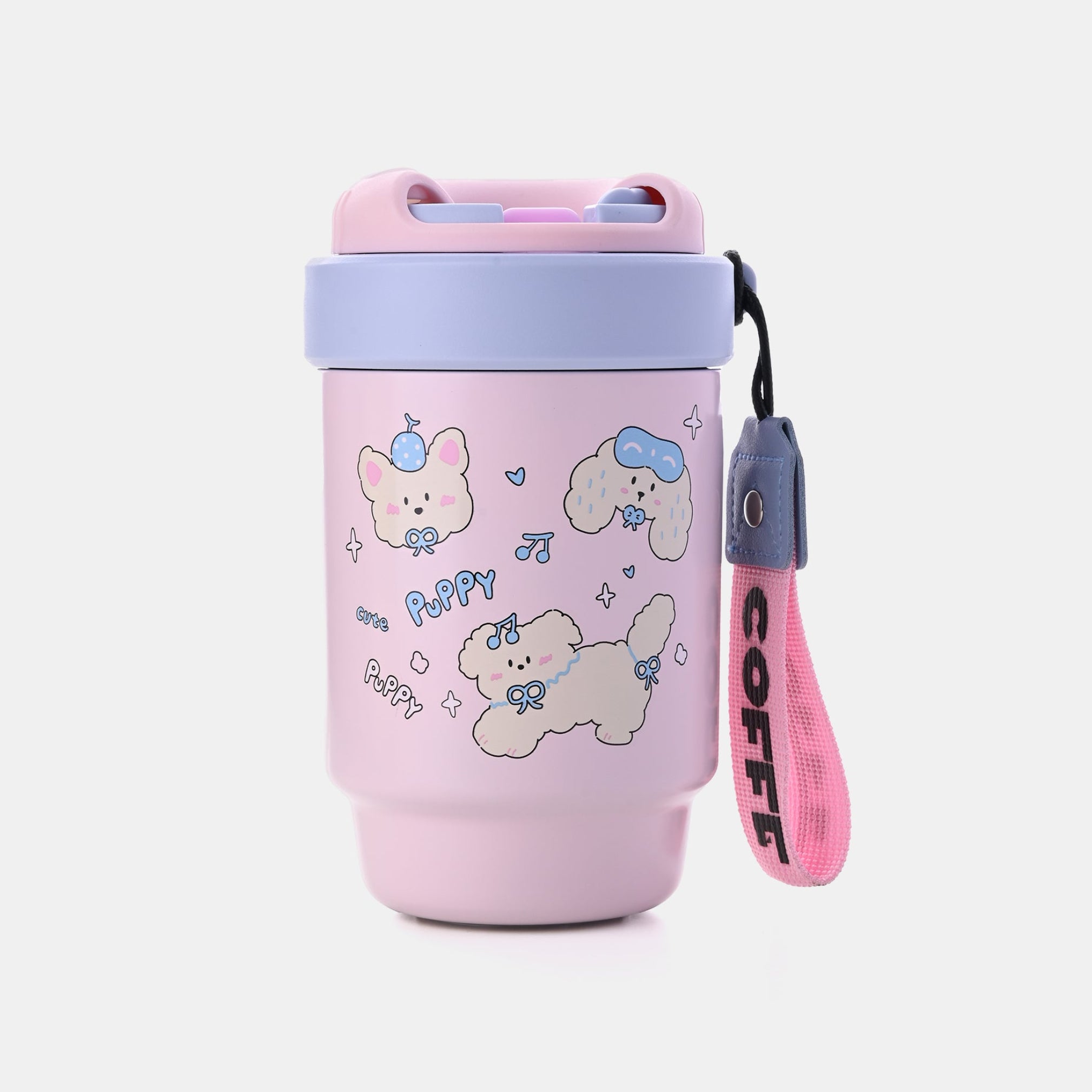 Bow Puppy Pink stainless Steel Tumbler (small)