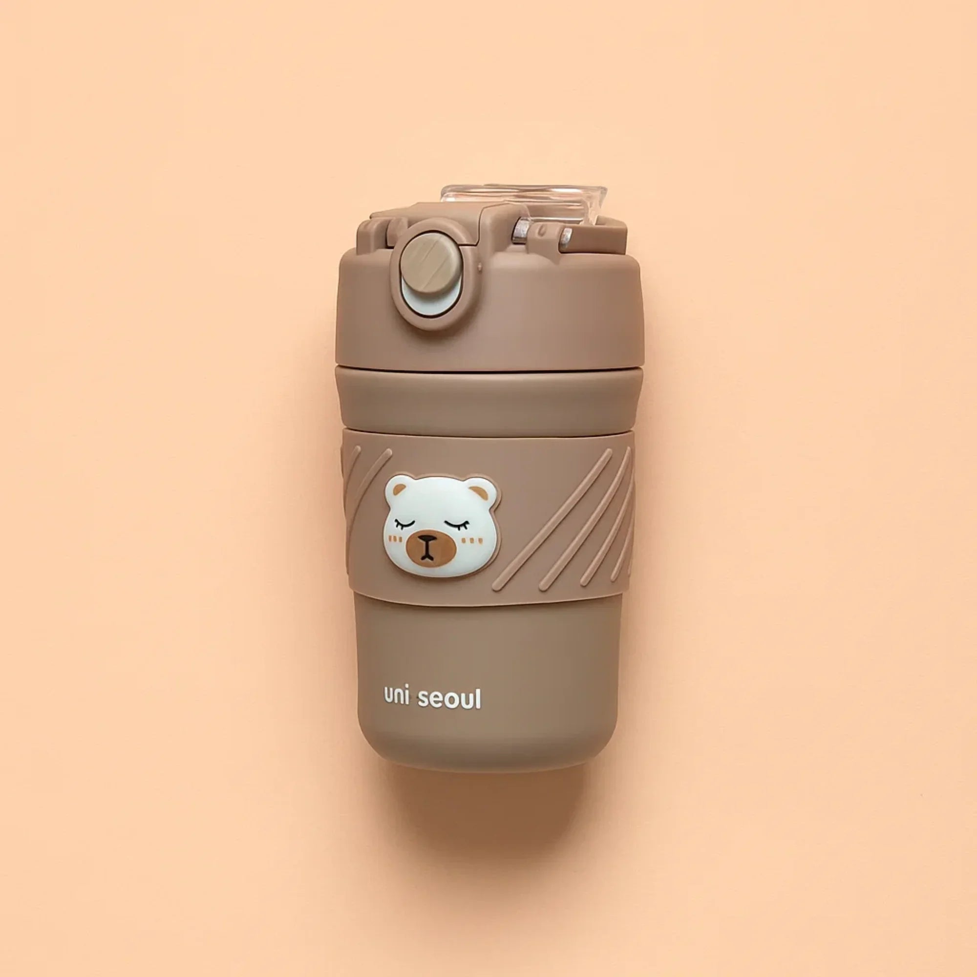 Bear Tumbler With Sleeve - Brown
