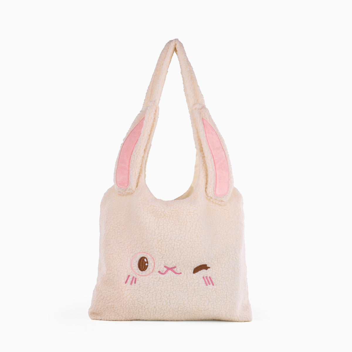 Cottontail Fur Tote Bag - Cream