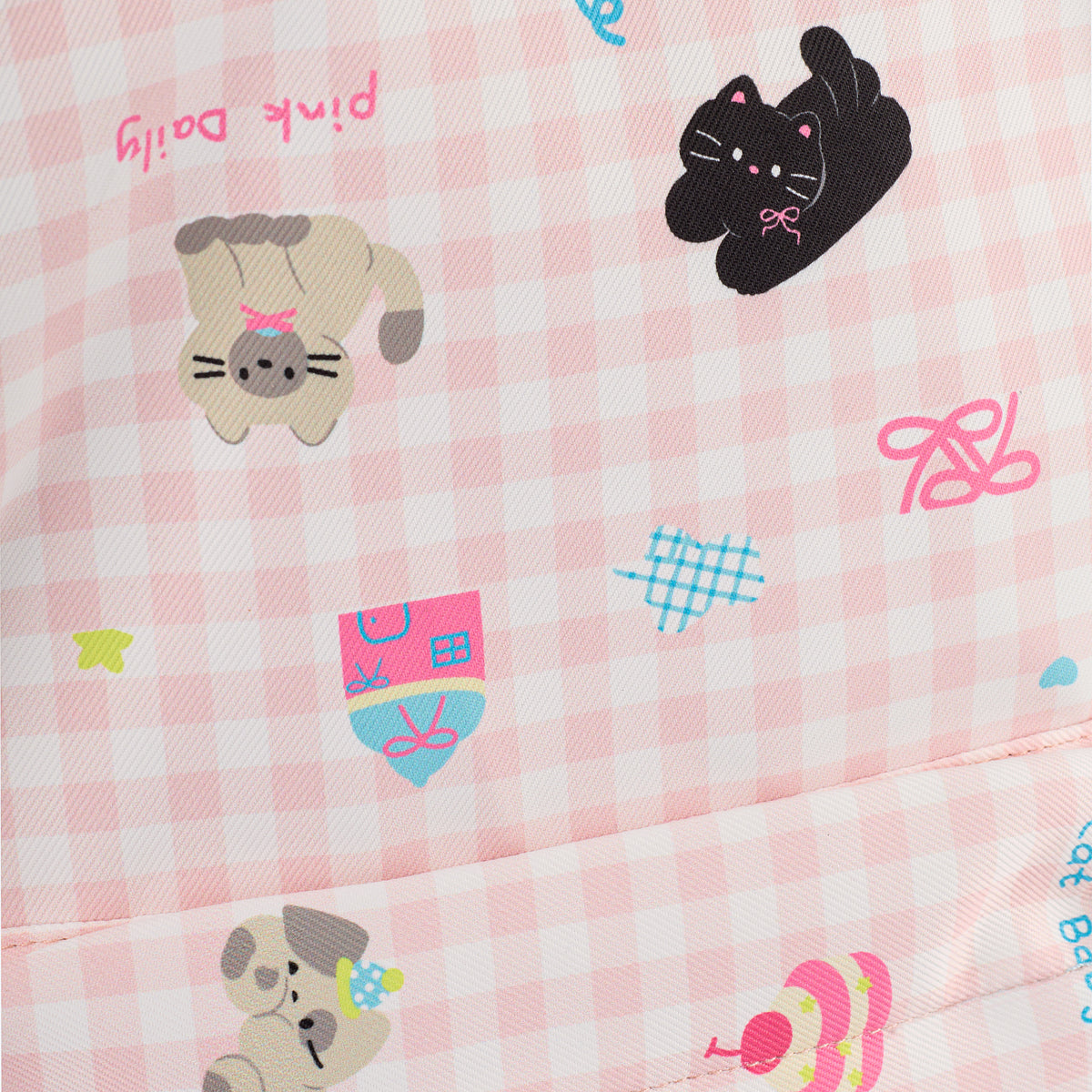 Cat Baby Checkered Backpack