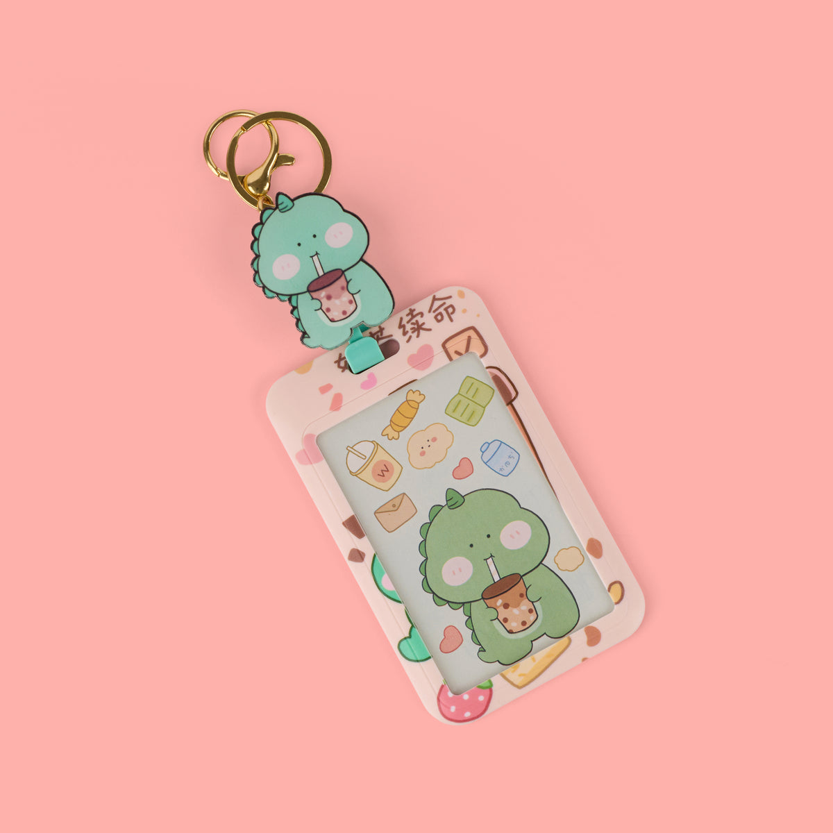 Boba Holiday Dino - ID Tag