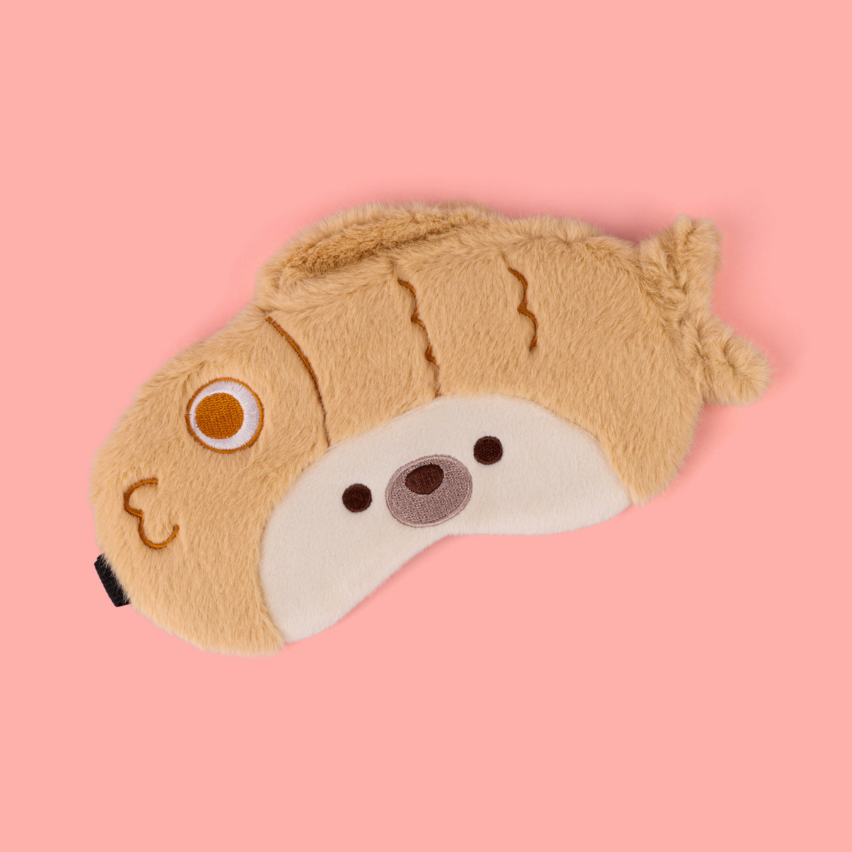 Plush Fish Eye Mask - Brown