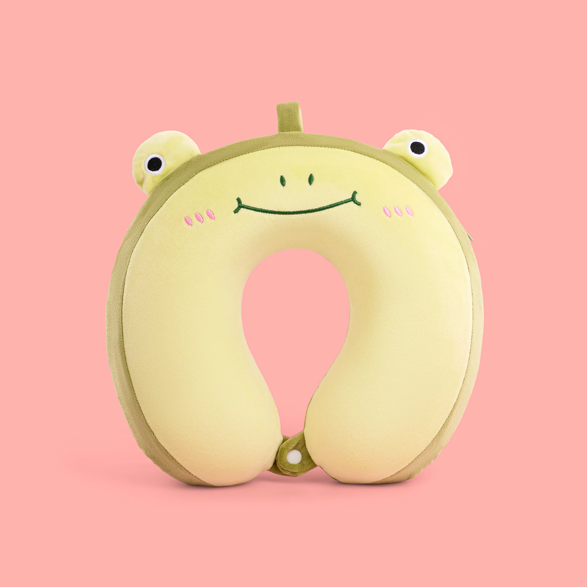 Peppy Frog U Pillow- Green