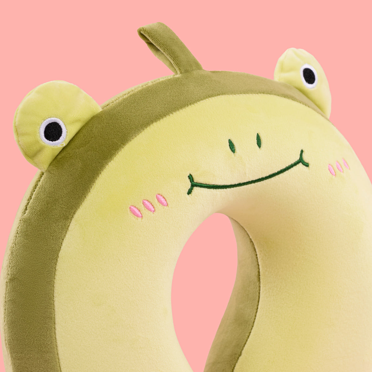 Peppy Frog U Pillow- Green