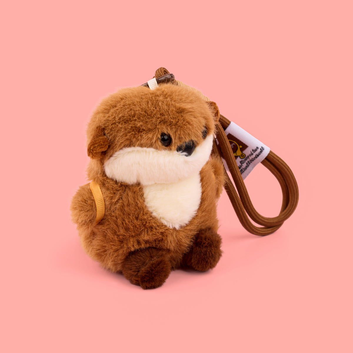Misu otter Plushie Keyring- Brown