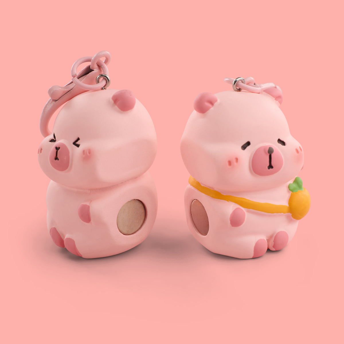 Rosy Capy Pals Resin Keyring