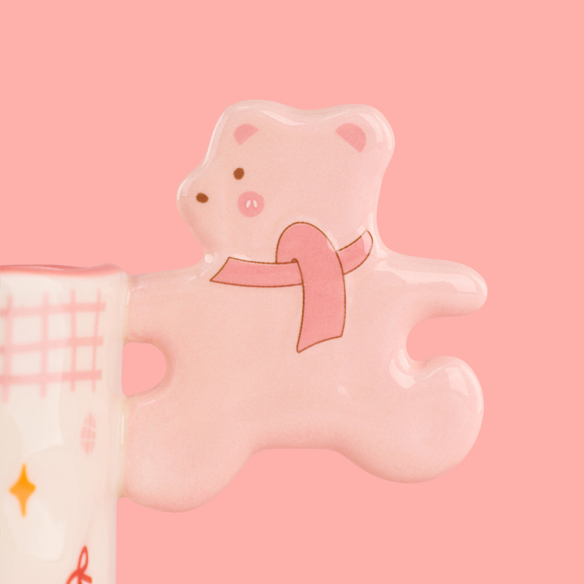 Ribbon Teddy Mug