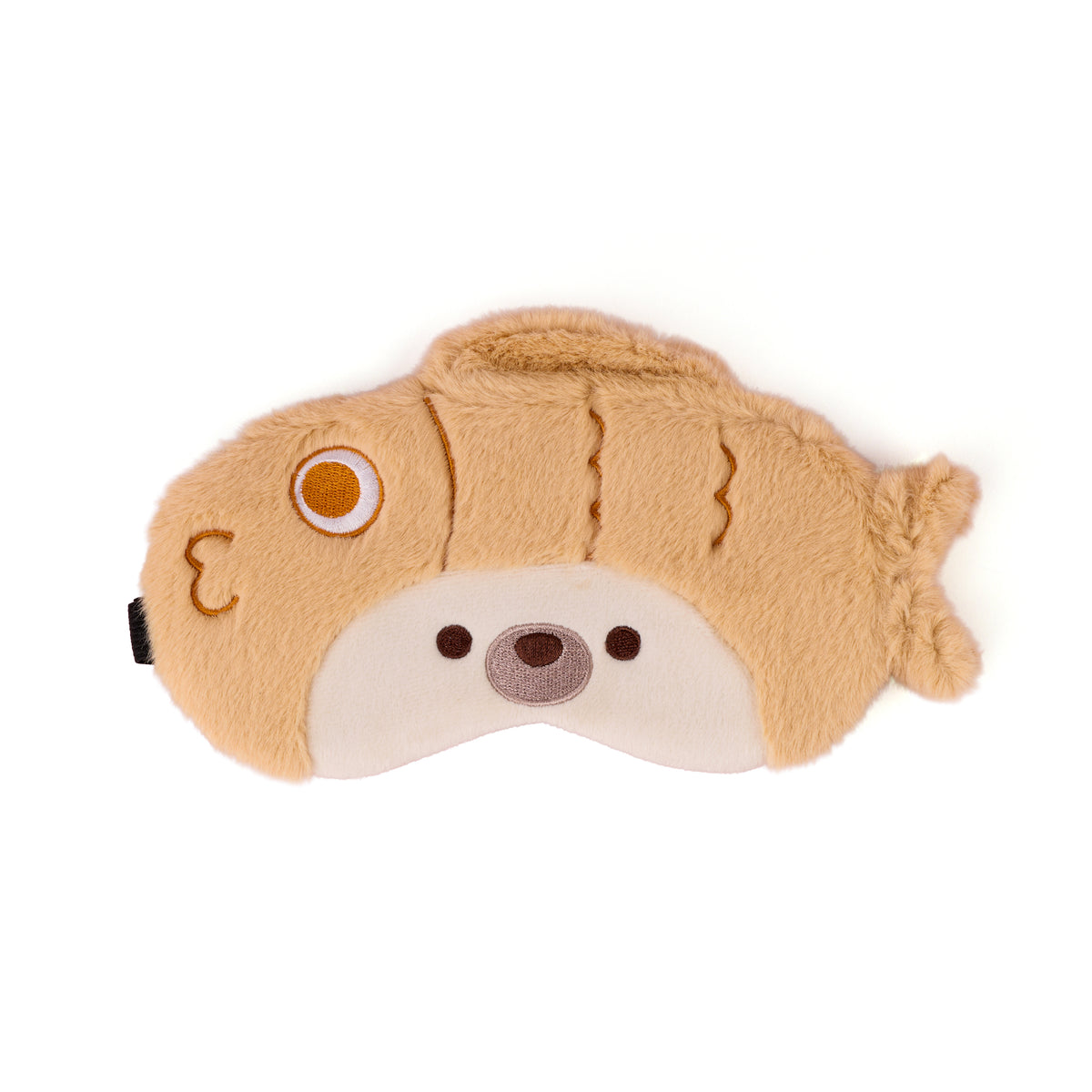 Plush Fish Eye Mask - Brown