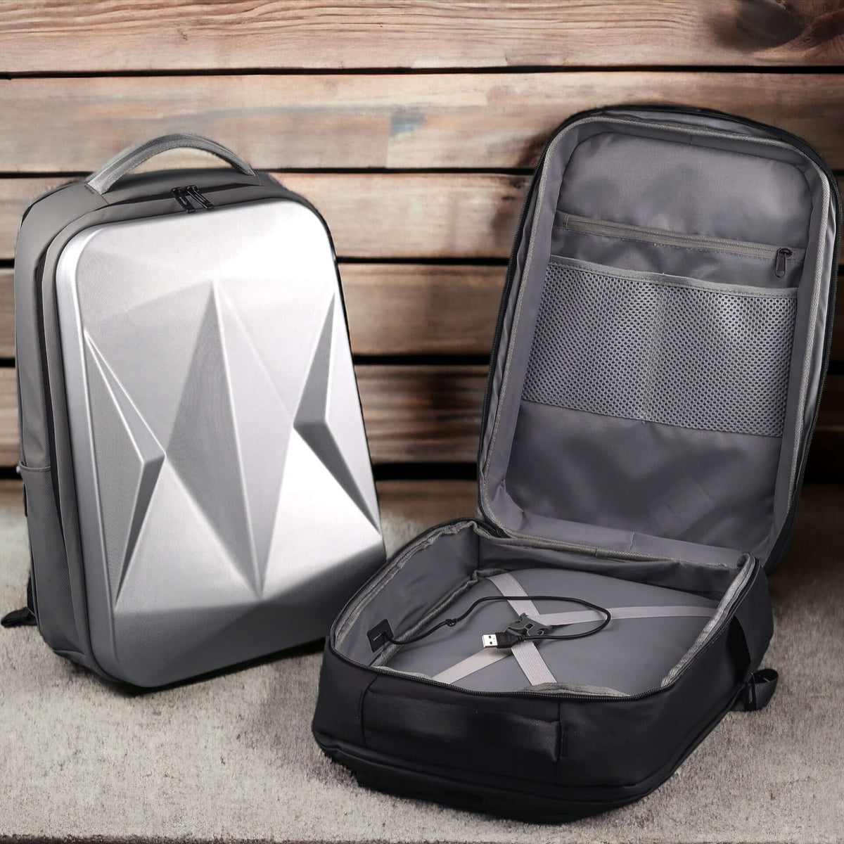Hardshell Laptop Travel Backpack - Black