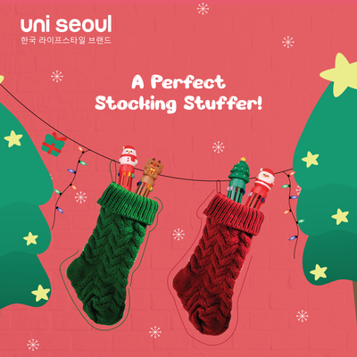 10-Color Christmas Ball Pen Set
