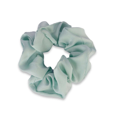 Korean Style Midnight Silk Scrunchie - Mint Green