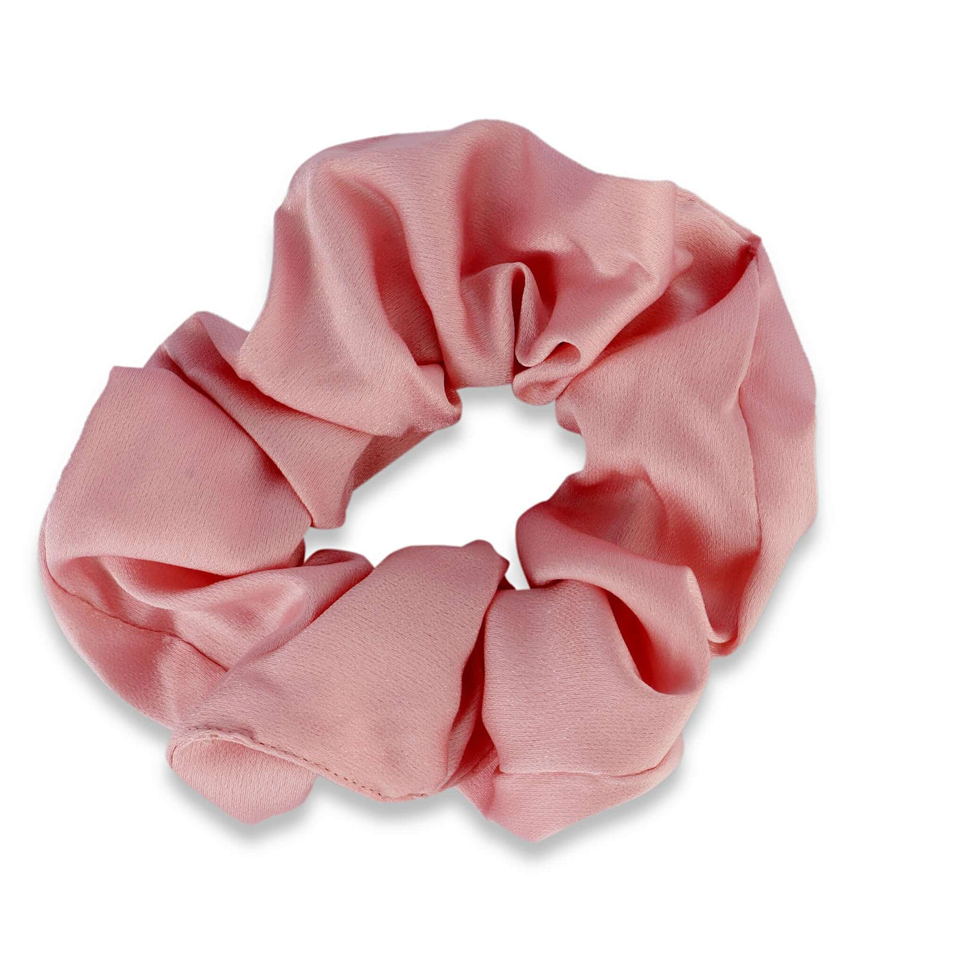 Korean Style Midnight Silk Scrunchie - Pink