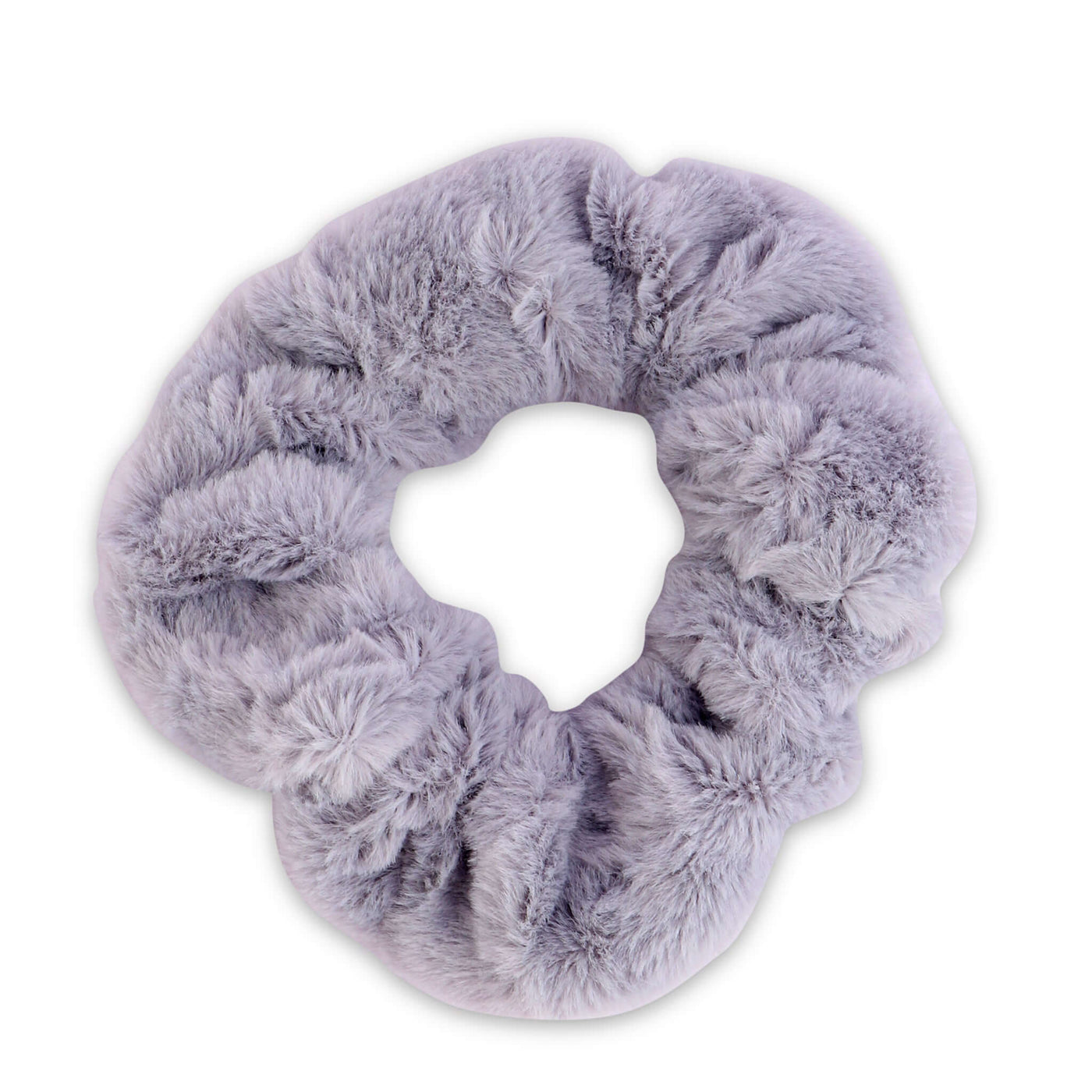Korean Style Furry Hair Scrunchie - Purple