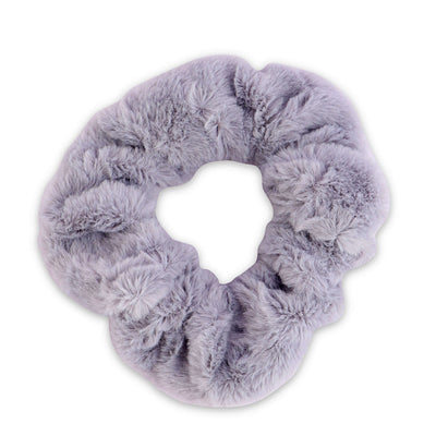 Korean Style Furry Hair Scrunchie - Purple