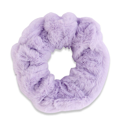Korean Style Furry Hair Scrunchie - Lavender