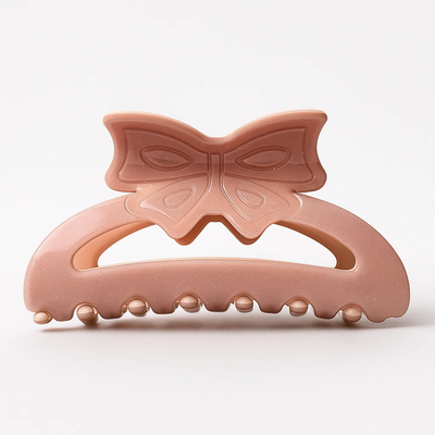 Pink Claw Clip with Butterfly
