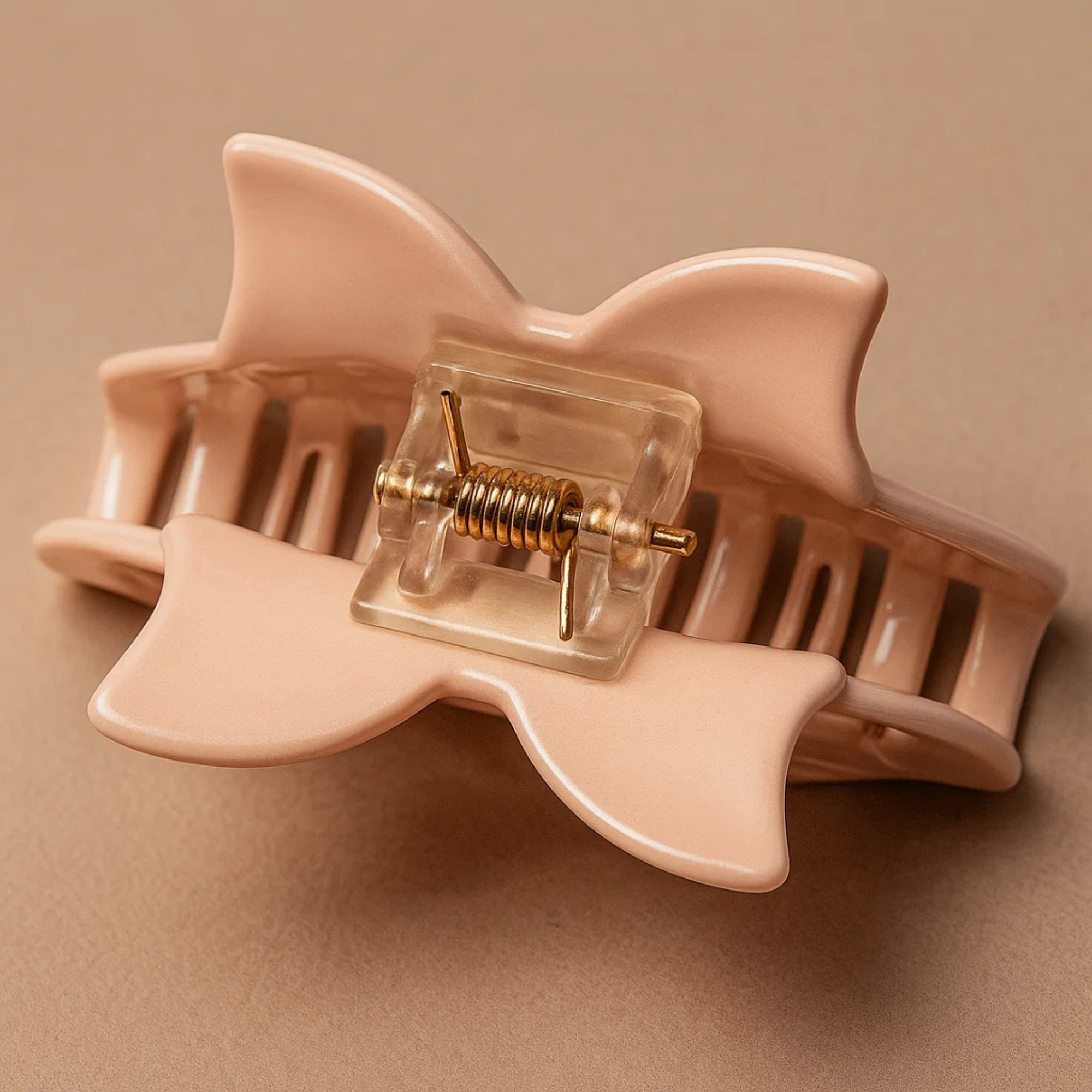 Pink Claw Clip with Butterfly