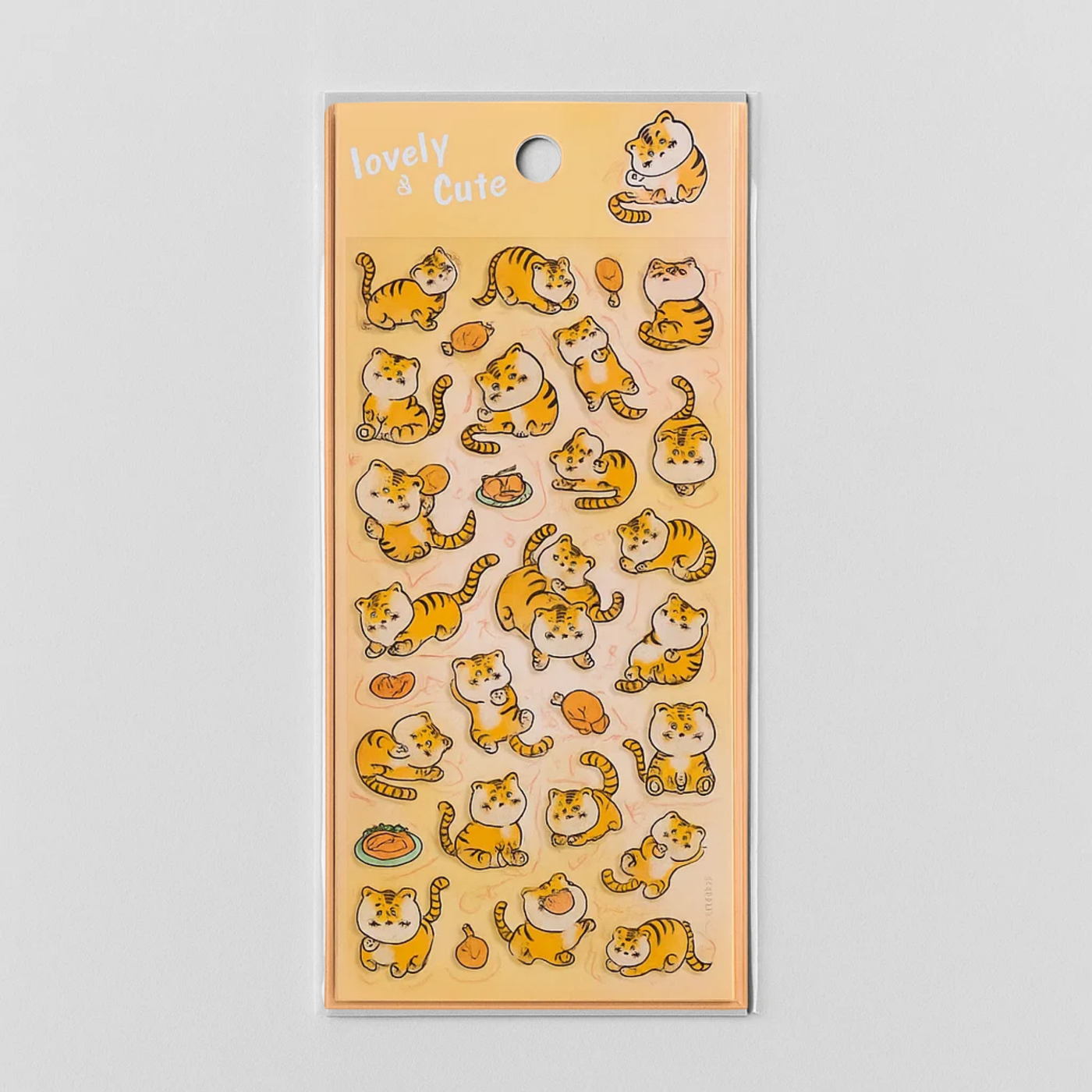 Lovely Sticker Sheet - Tiger