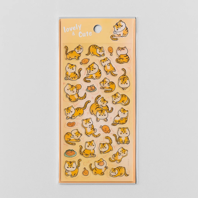 Lovely Sticker Sheet - Tiger
