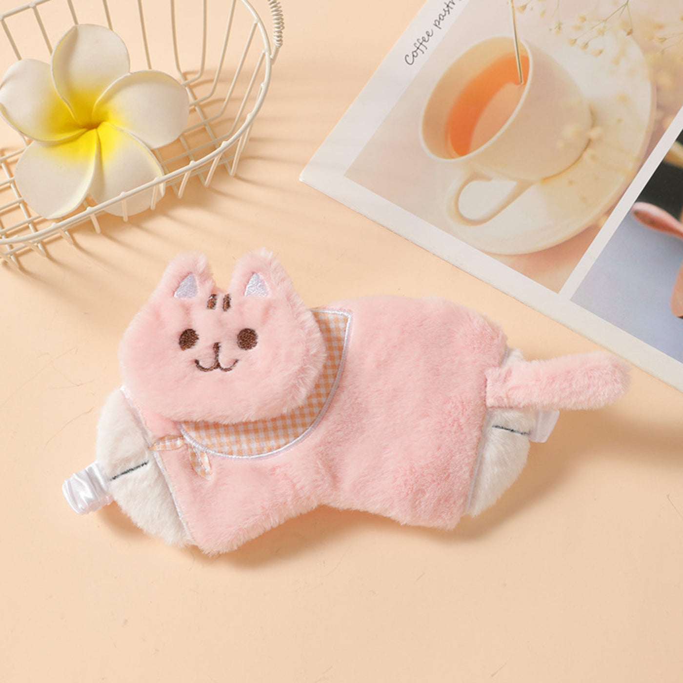 Pink Silly Cat Cooling Eye Mask