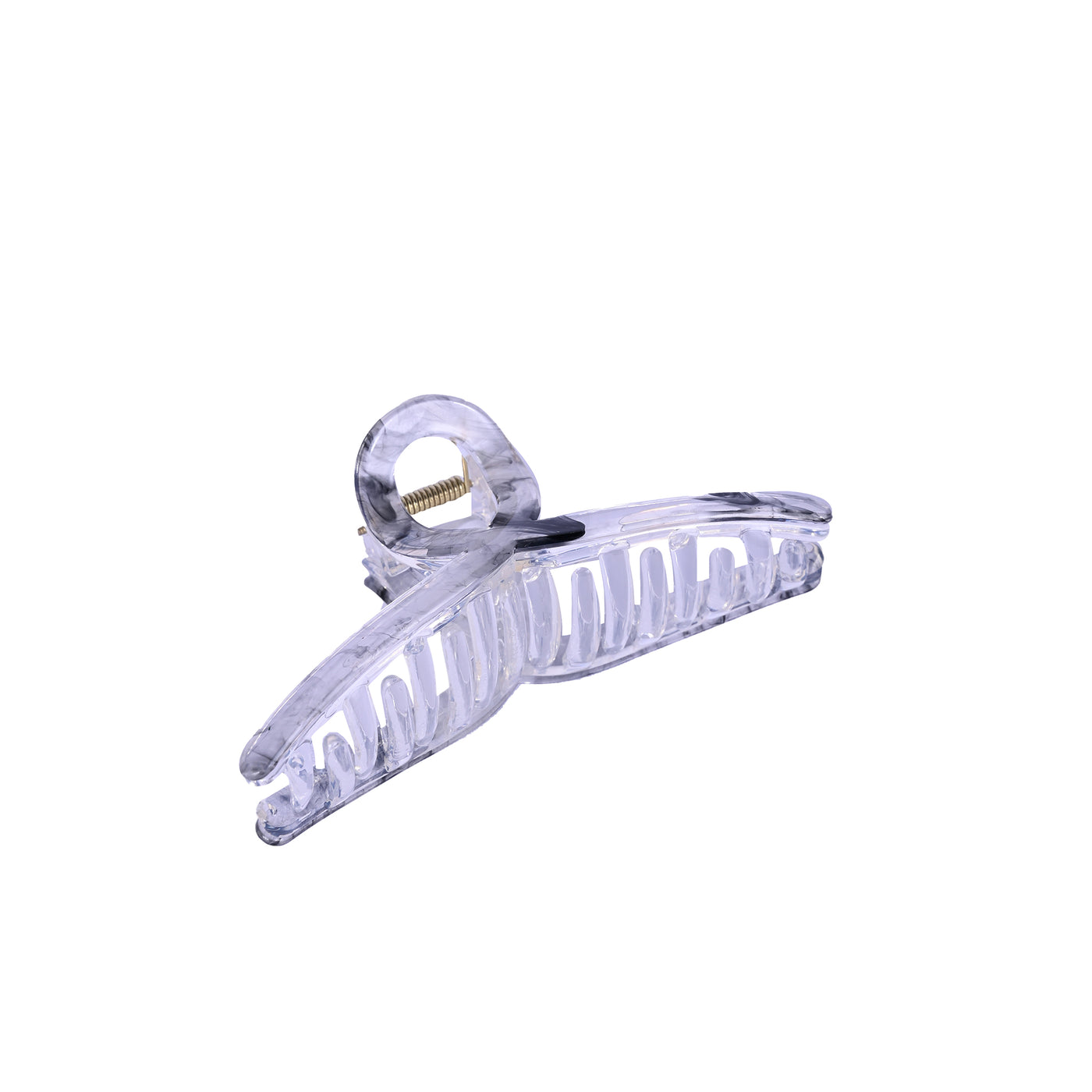 Korean Big Loop Hair Clutcher - Black