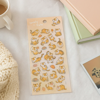 Lovely Sticker Sheet - Tiger