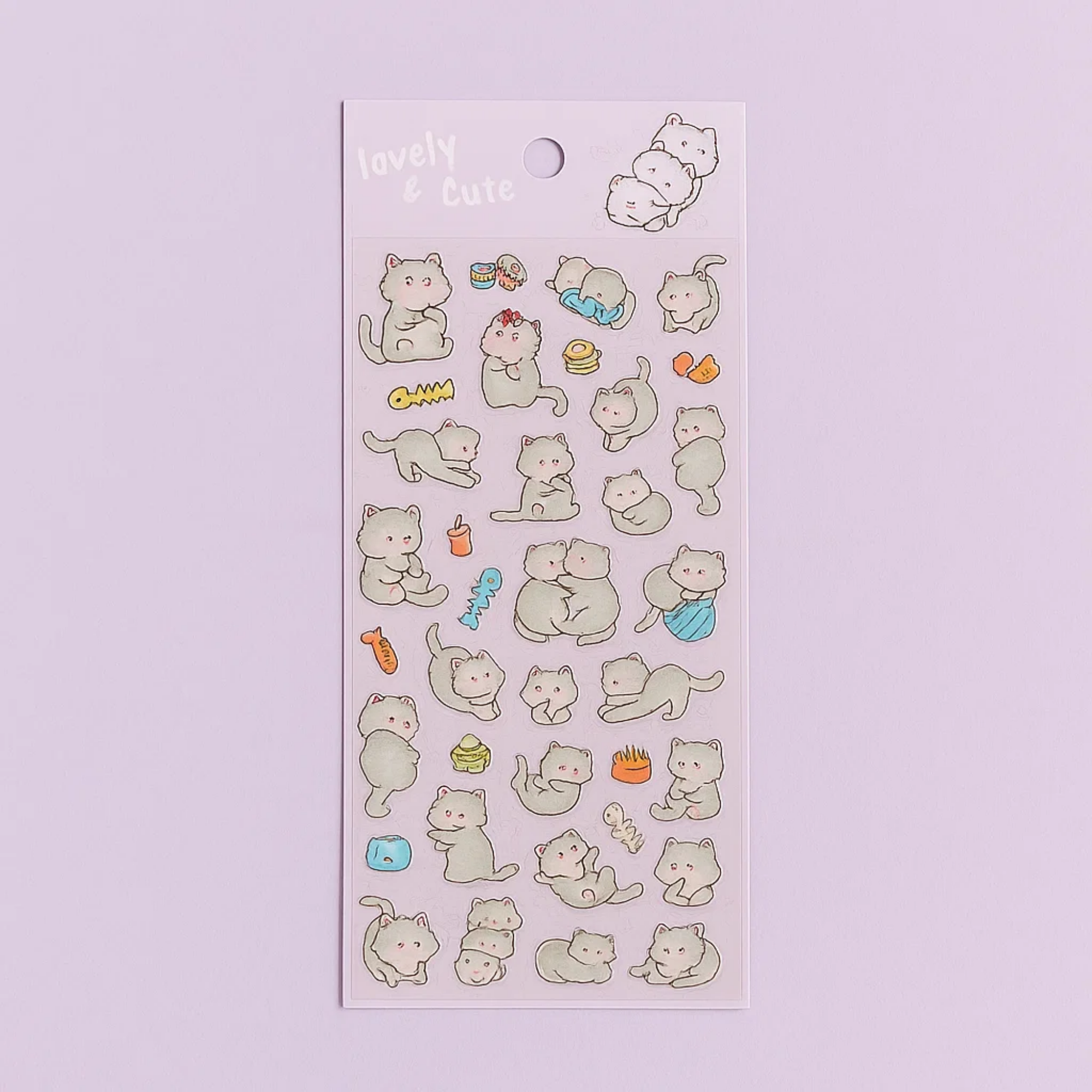 Lovely Sticker Sheet - Cat