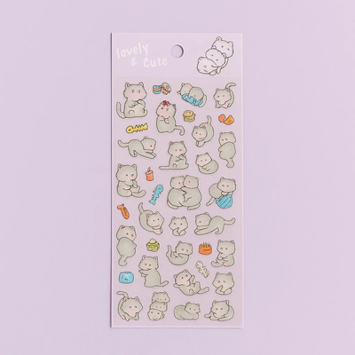 Lovely Sticker Sheet - Cat