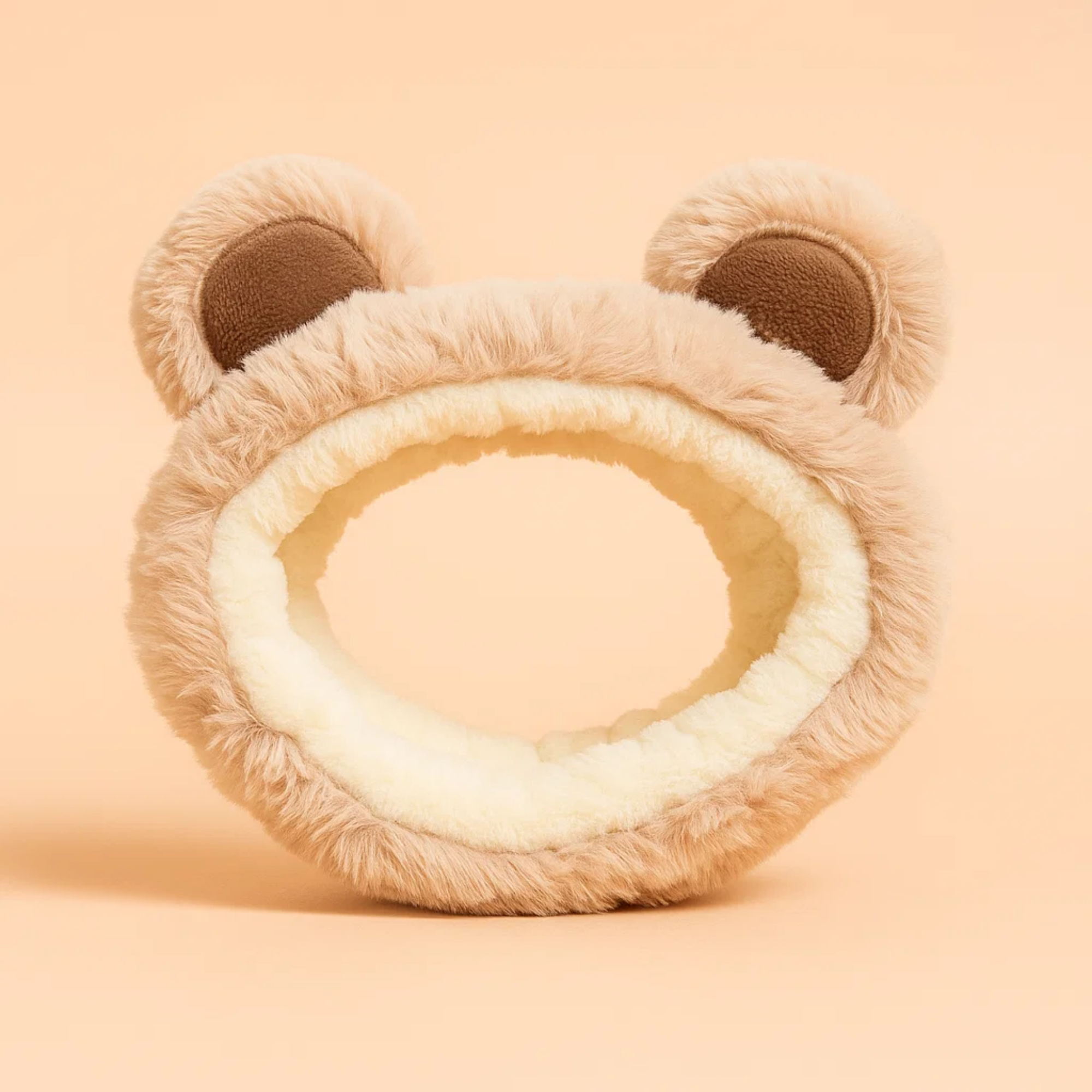Bear Ear Skincare Headband Brown Soft