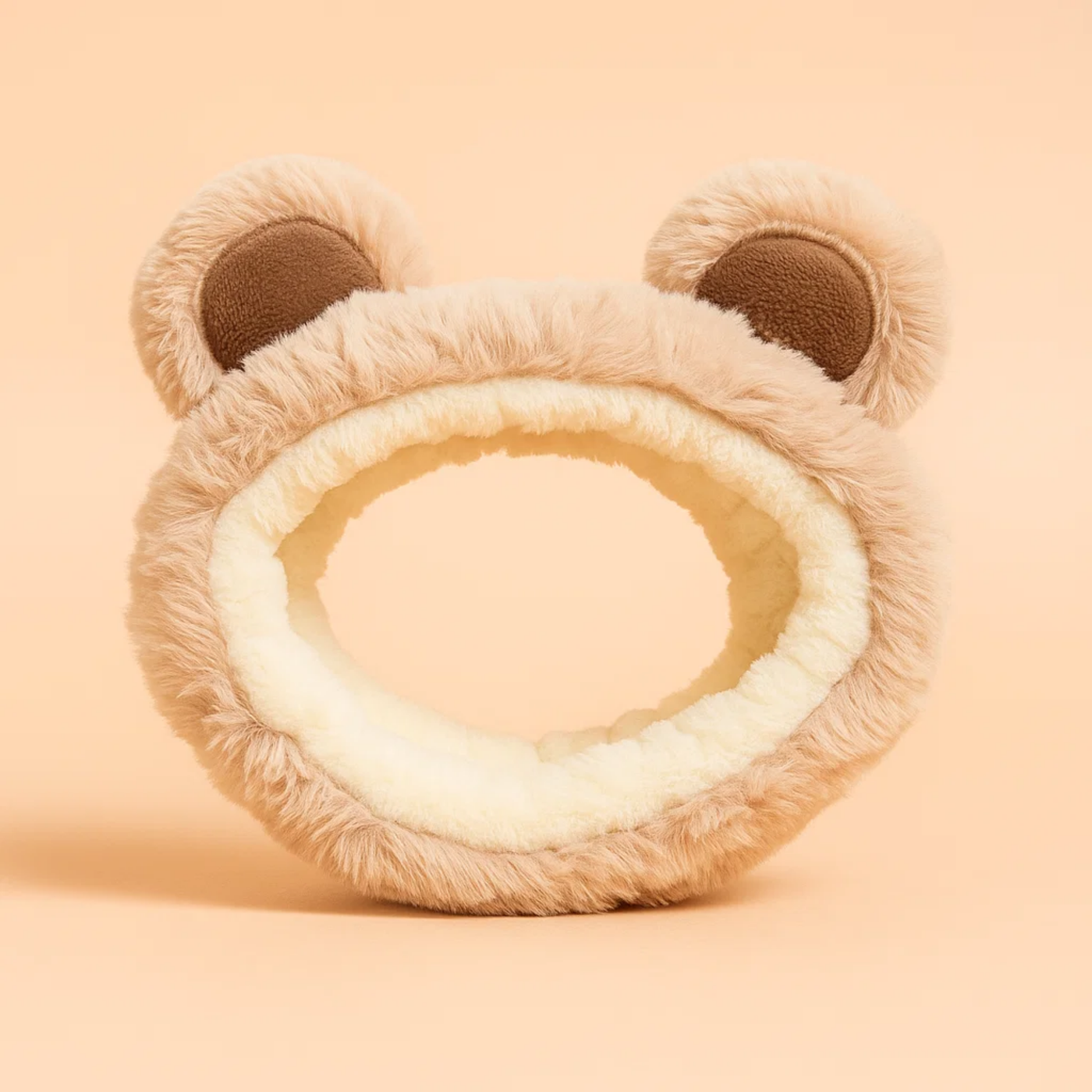 Bear Ear Skincare Headband Brown Soft