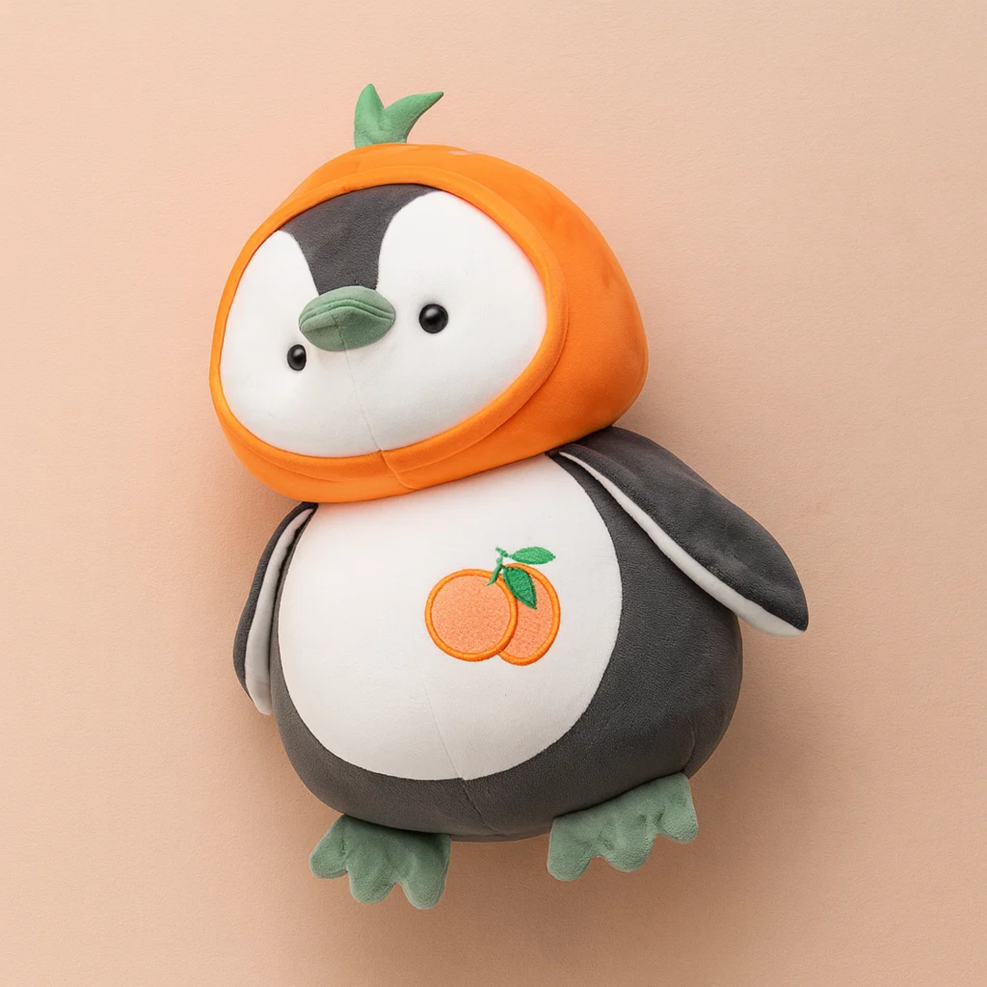 Cute Penguin Plush Toy Orange - Large