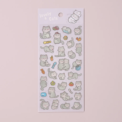 Lovely Sticker Sheet - Cat