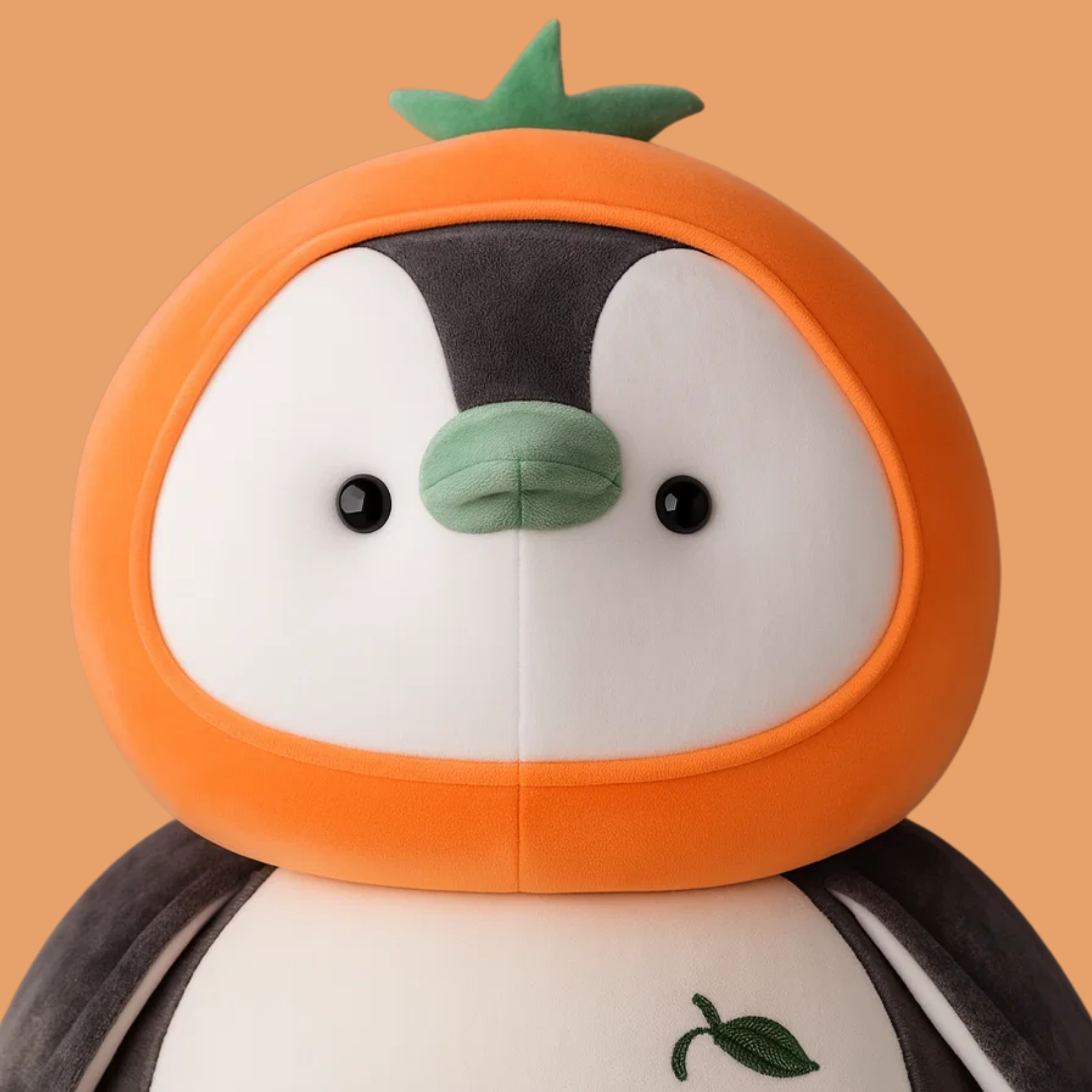 Cute Penguin Plush Toy Orange - Large