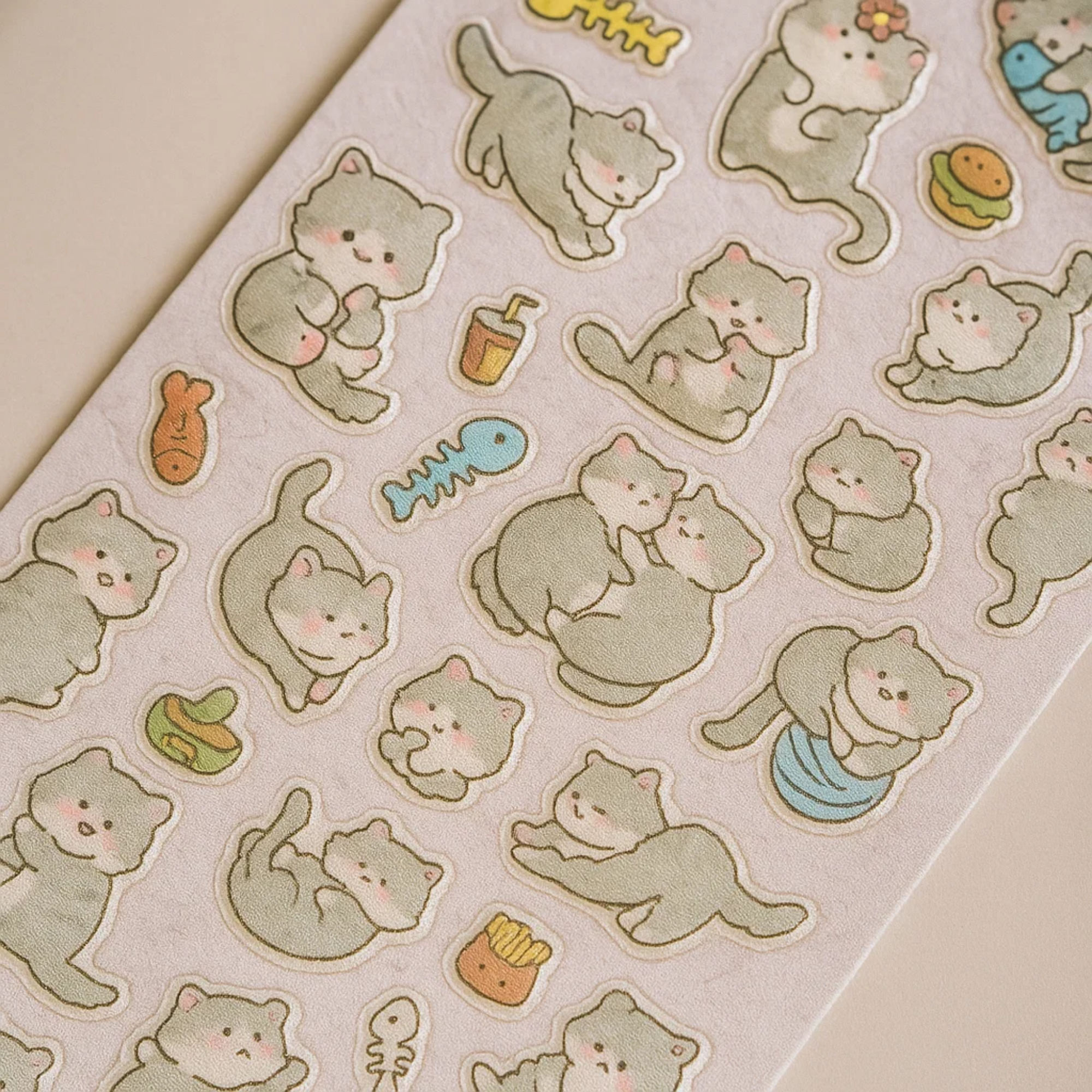 Lovely Sticker Sheet - Cat
