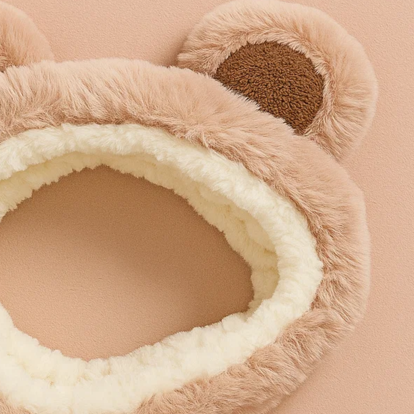 Bear Ear Skincare Headband Brown Soft