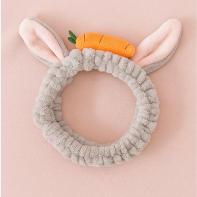 Carrot Skincare Headband Grey Soft
