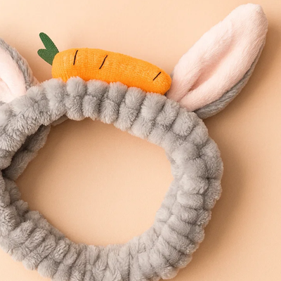 Carrot Skincare Headband Grey Soft