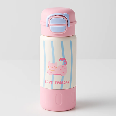 Pink Cat Love Stainless Steel Tumbler