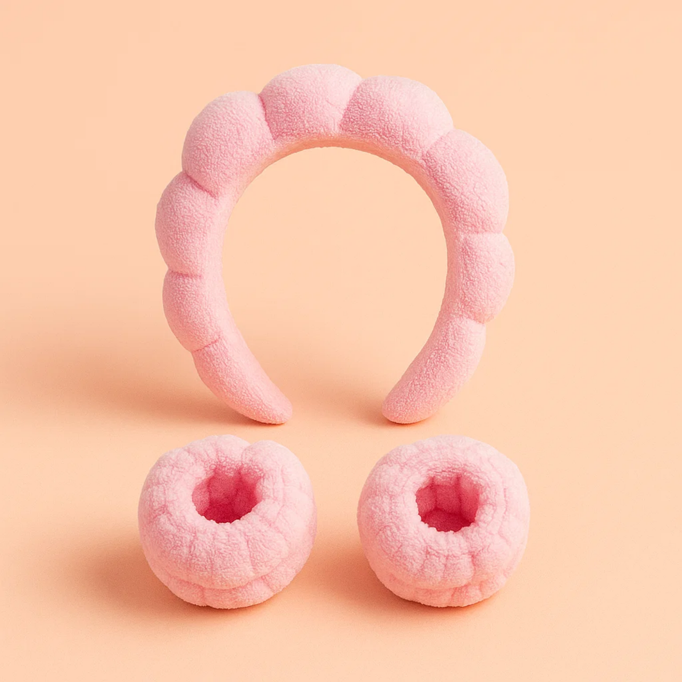 Pink Bubble Skincare Headband Hard