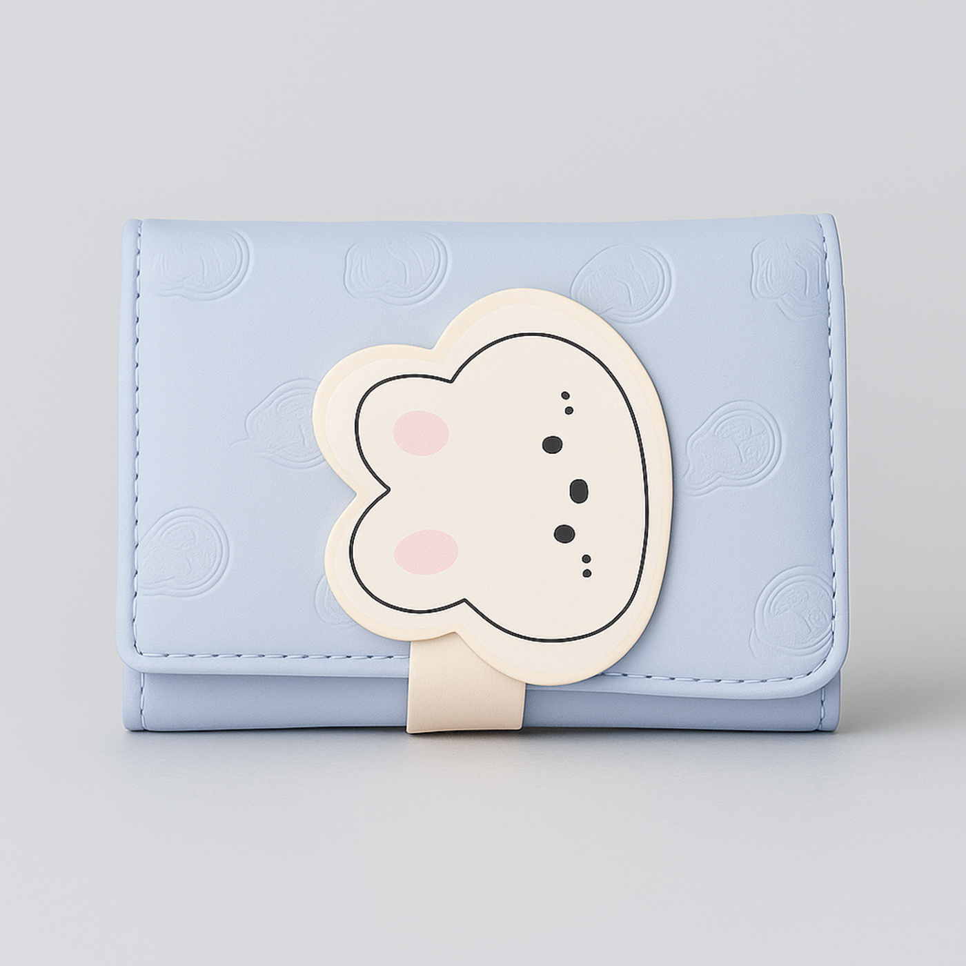 Blue 3D bunny wallet